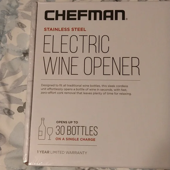 CHEFMAN electric wine opener - Picture 2 of 4